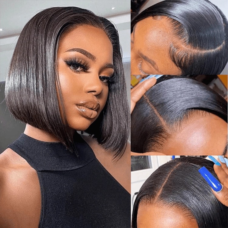Julia Hair Best 13X5 Lace Part Wigs High-Quality Short Bob 