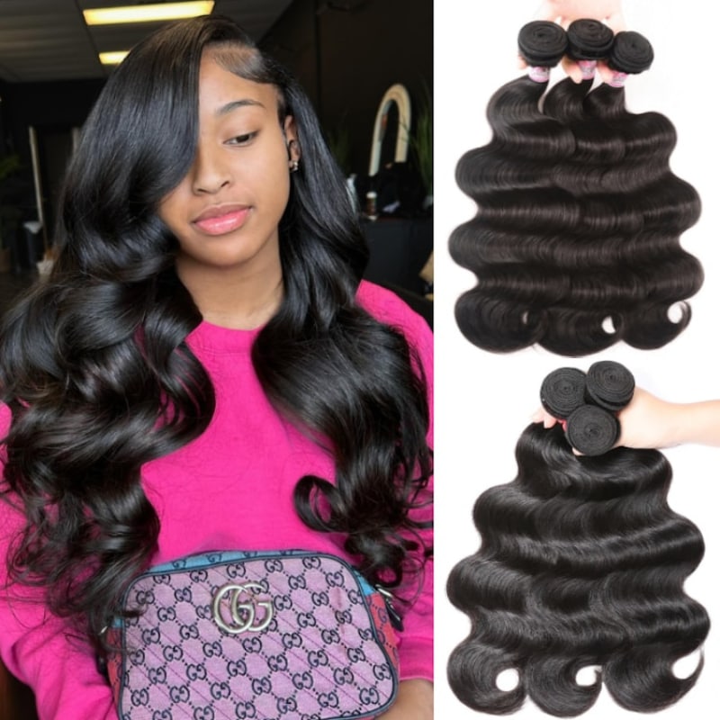 human wavy hair weave