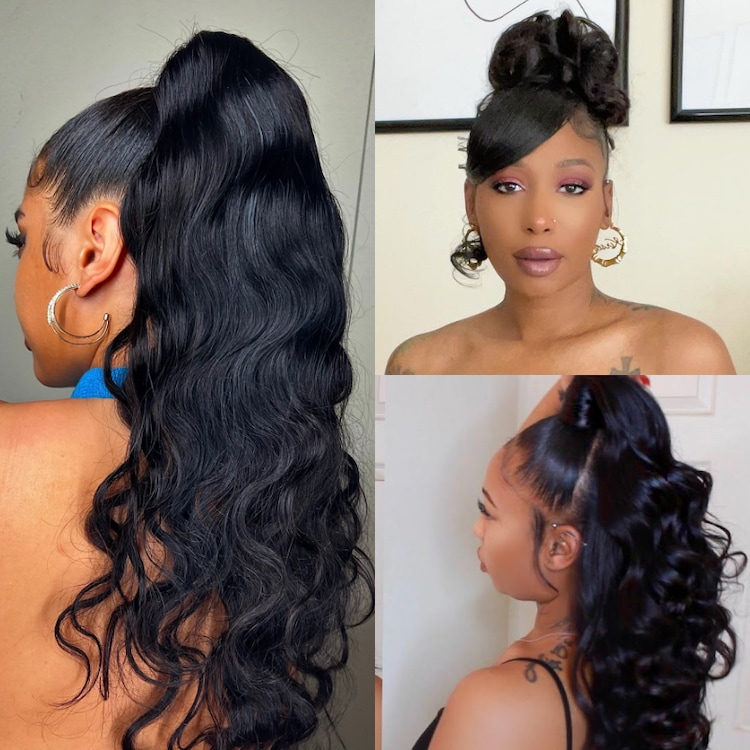 Julia Hair Styles Wrap Around Clip in Ponytails Hair Extensions