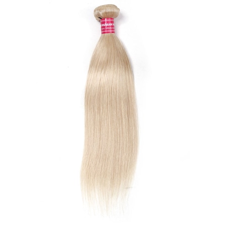 Julia 1 Piece/Pack Straight Human Hair 613 Color Double Wefts Blonde Hair