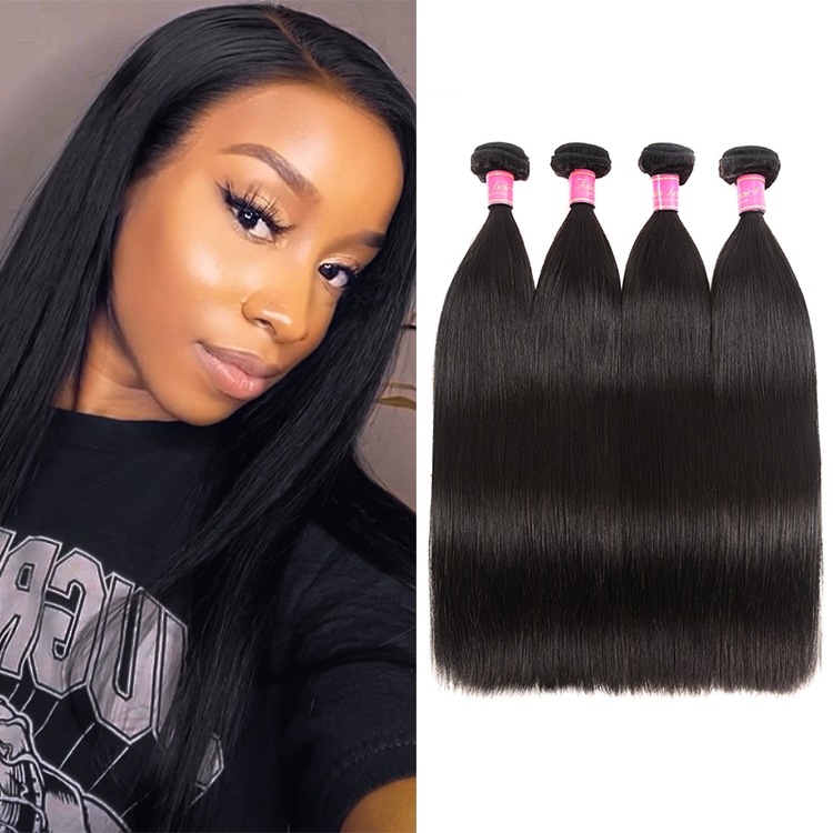 Julia 4pcs/pack Virgin Indian Straight Weave Pure Human  display picture 3