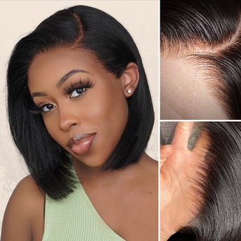 angle cut bob wig hairuwear short hairstyle Bob goals! ? This haircut is so flattering from every angle  main image 4