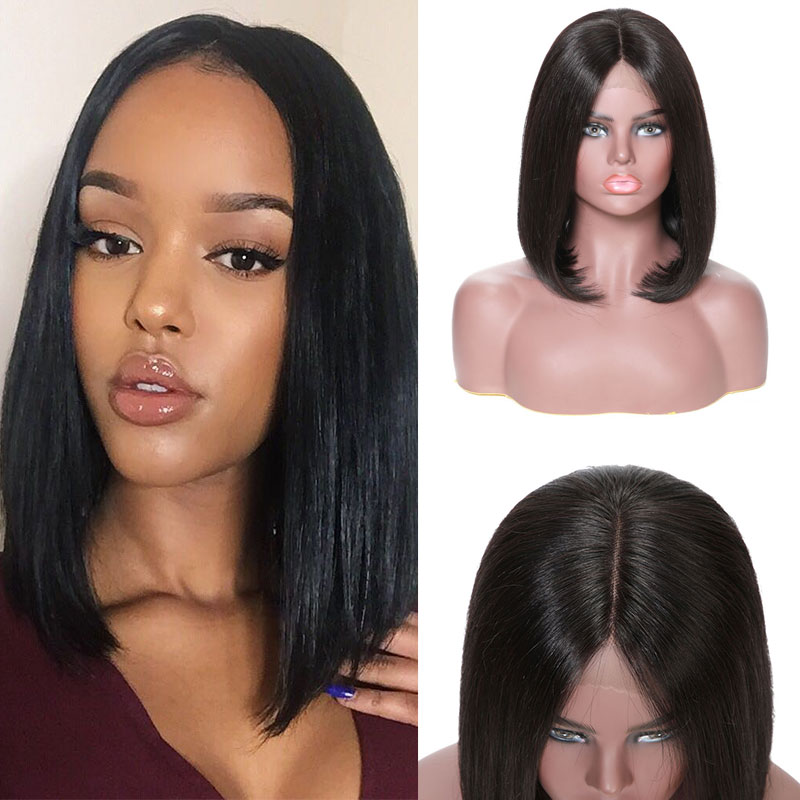 ?BELLA 14” 100%HUMAN BRAZILIAN LACEFRONT BOB WIG Amazon.com : Usexy 14 Inch Bob Wig Human Hair 13x4 Frontal  main image 2