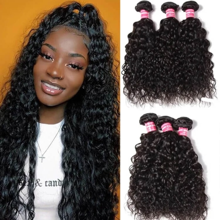 Julia Hair Bundles Water Wave Virgin Human Hair Weave Wavy Healthy Human  Hair