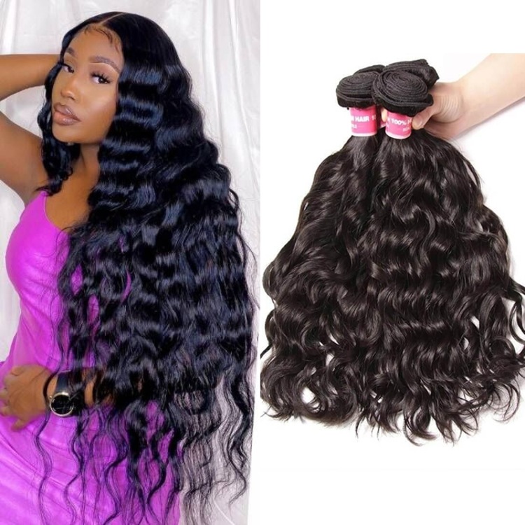 4 24” (24”X4) 99J PERUVIAN HUMAN HAIR BUNDLES *NEW 9A Peruvian Loose Deep Wave Human Hair Bundles – 100% Virgin  main image 4
